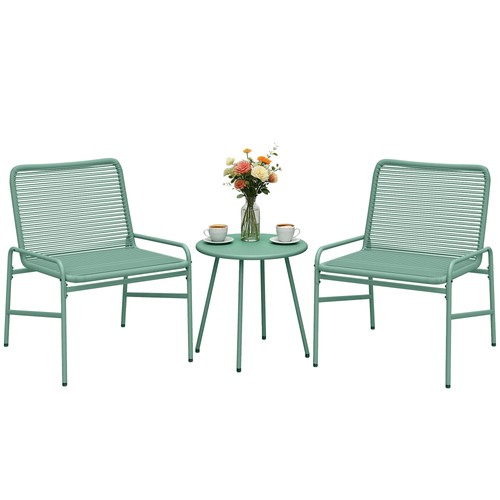 Outsunny rattan bistro set - outsunny,