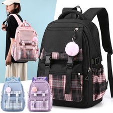 Girls School Large Backpack Travel Rucksack Shoulder Laptop Bag Student Book Bag