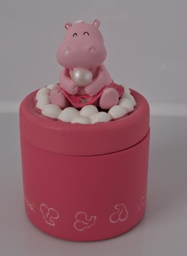 Pink hippo trinket dish - hippo,