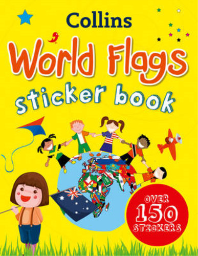 Collins world flags sticker - world,