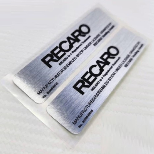 2pcs recaro style seat label - 2pcs,
