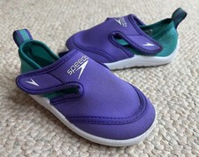 Speedo Little Boy Size 5/6 SMALL Purple Water Proof Shoes Pool