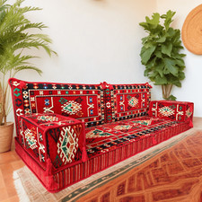 Bohemian style floor pillows - floor,