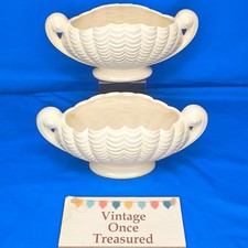 2x SYLVAC Mantle Vases * Clam