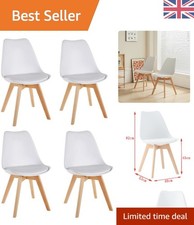 Elegant Set of 4 White Dining