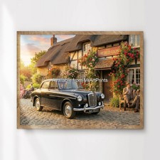 WOLSELEY 6-90 CAR POSTER 1950s