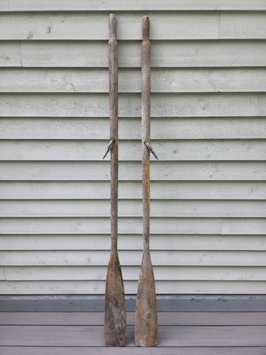 Vintage old wooden paddles - vintage,