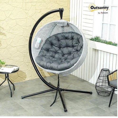 Outsunny hanging egg chair - outsunny,