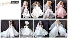 Barbie/Sindy/Steffi Fashion Doll Wedding Dress, Veil & Shoes