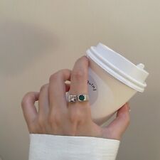 925 Sterling Silver Marquise Natural Moonstone Gemstone Ring RRP £36.99 Boxed