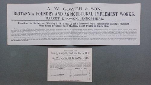 C1900 advert card leaflet - advert, &