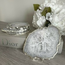 Crystal Coasters -White and