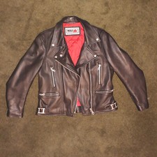 Wolf Black Leather Ladies Motorcyle Jacket. Very good condition. Rock n Roll.