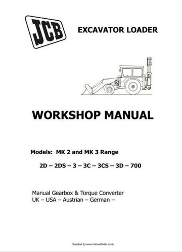 Jcb mk2 and older - and, models