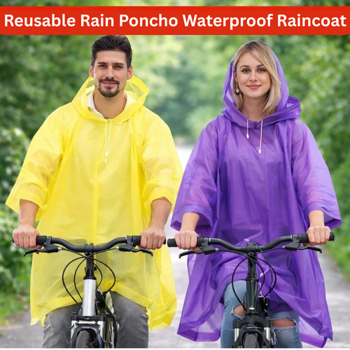 Reusable rain poncho - rain,