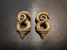 Brass Borneo Tribal Dayak Ear Weights