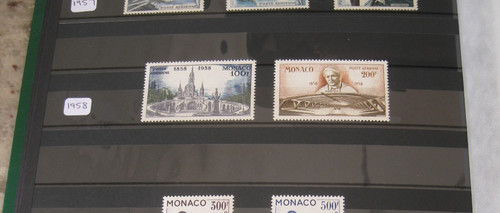 Monaco air mail stamps - monaco,