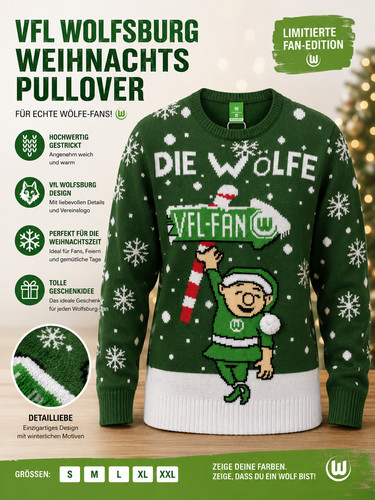 Vfl wolfsburg christmas - christmas, jumper
