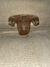 Art Deco 1930s Pink Glass Vase