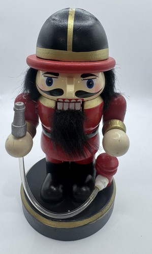 Wood fireman nutcracker - fireman,