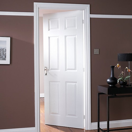 White panel internal door - panel,