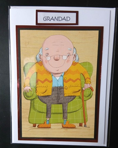 Handmade birthday card golden - birthday,
