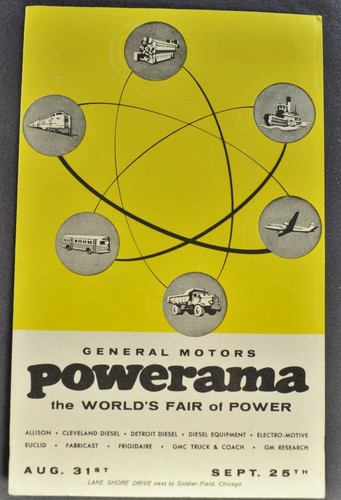 1955 powerama folder train - gm,
