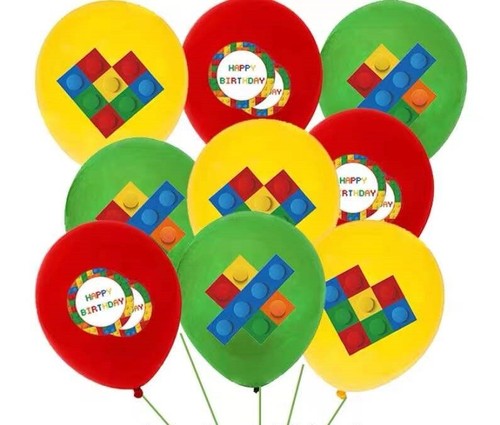 Building block balloon - building,