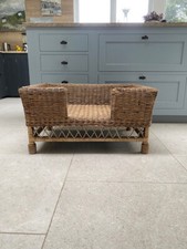 OKA Rattan Wooden Raised Brown