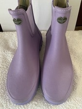 Le Chameau Ladies Iris Chelsea Jersey Lined Rubber Boots EUC Size 41/7 Lilac