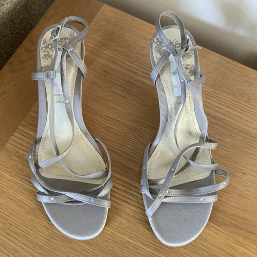 Women silver grey - silver, strappy