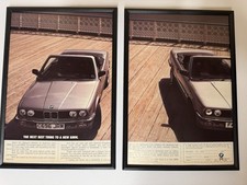 FRAMED Original E30 BMW 3 Series Convertible Magazine Advert Poster Garage Retro