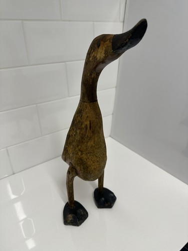Wooden mallard duck pond - mallard,
