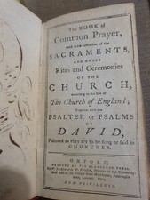 THE BOOK OF COMMON PRAYER 1793 OXFORD CLAREDON PRESS ORIGINAL LEATHER  BINDING
