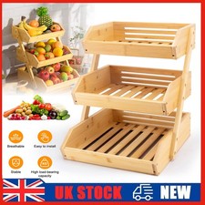 3-Tier Bamboo Kitchen Fruit &