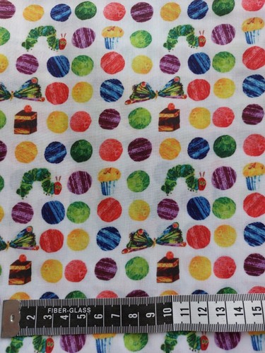 Hungry caterpillar fabric x - hungry,