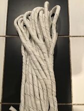 Rope polyester 16plait mat size 16 mm length 18 metres white new..unused