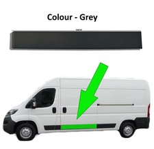 Fiat Ducato Plastic Protective Side Moulding Strip Door Trim Left N/S GREY 2006+