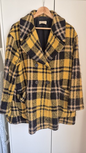 Toast yellow and black wool - yellow,