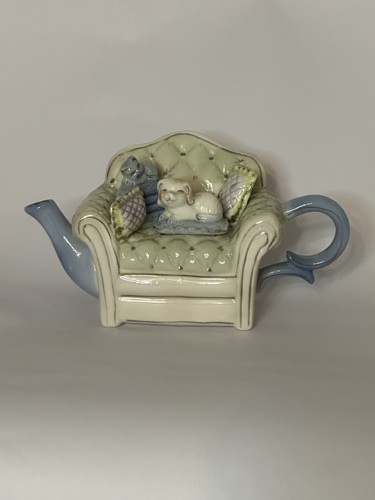Ceramic armchair teapot - ceramic,