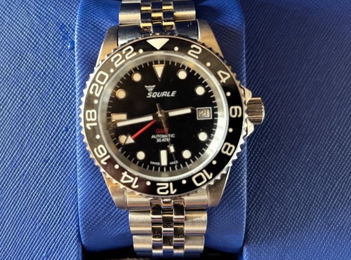 Squale 1545 gmt black atm - black, 30