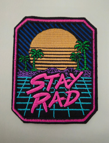 Stay rad patch - rad, retro