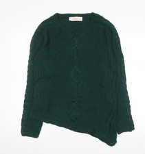 Zara Women Green Cable-Knit