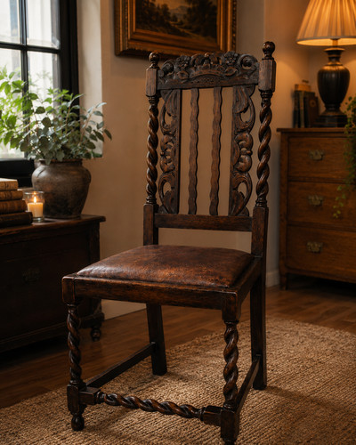 Antique jacobean revival oak - antique,