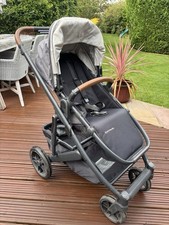 Uppababy Cruz V2 Pushchair / Buggy Stroller with Carrycot + CozyGanoosh VGC