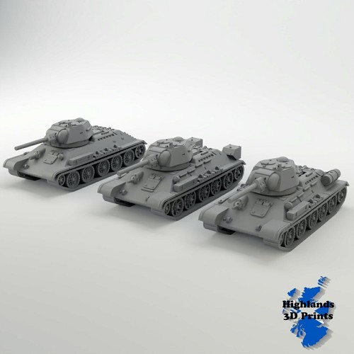 Ww2 tabletop gaming 3d - t-34-76,