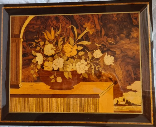 Marquetry pictures from