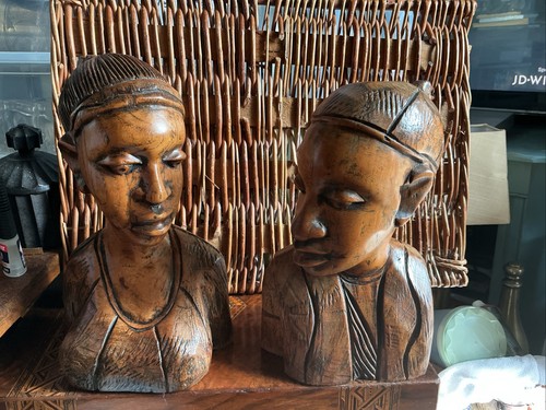 African hand carved wooden - african,