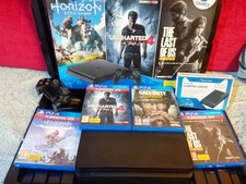Sony PlayStation 4 500GB Console - Black Plus 6 Games and External Storage 