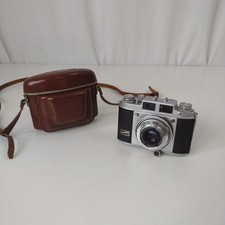 Vintage Baldina Balda 35mm Camera with Leather Case--Untested--